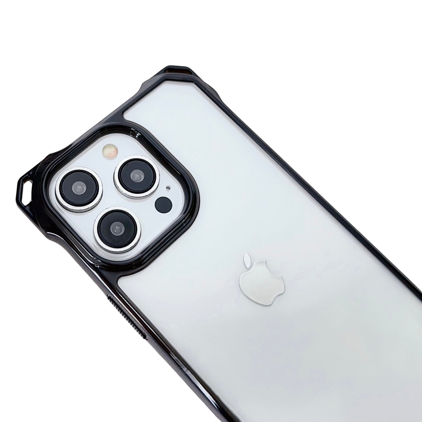 For iPhone 14 Pro Max TPU Case with Thin Lanyard Reinforced Corner Clear Back Phone Cover