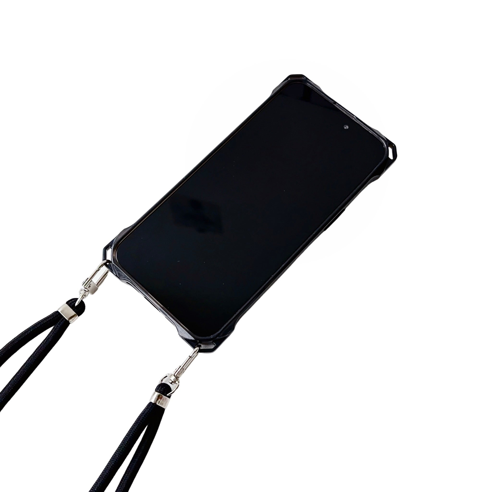 For iPhone 14 Pro Max TPU Case with Thin Lanyard Reinforced Corner Clear Back Phone Cover