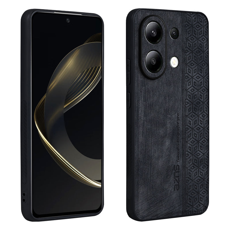 AZNS For Xiaomi Redmi Note 13 4G Case Anti-Scratch PU Leather Coated TPU Phone Cover