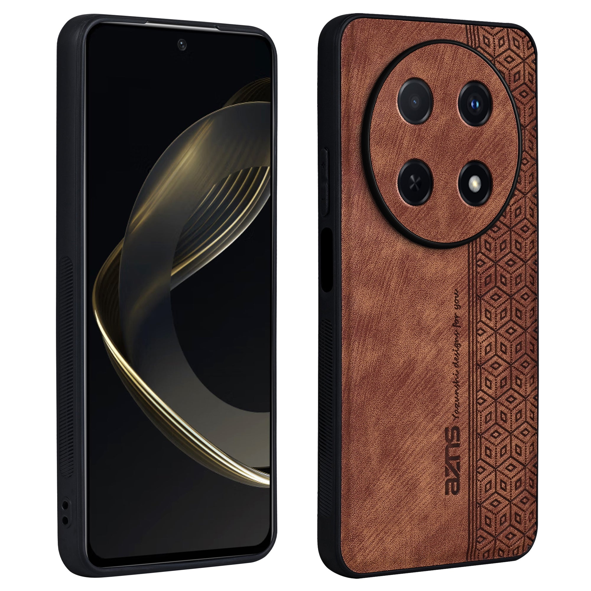 AZNS For Huawei Enjoy 70 Pro Case Anti-Scratch PU Leather Coated TPU Phone Cover