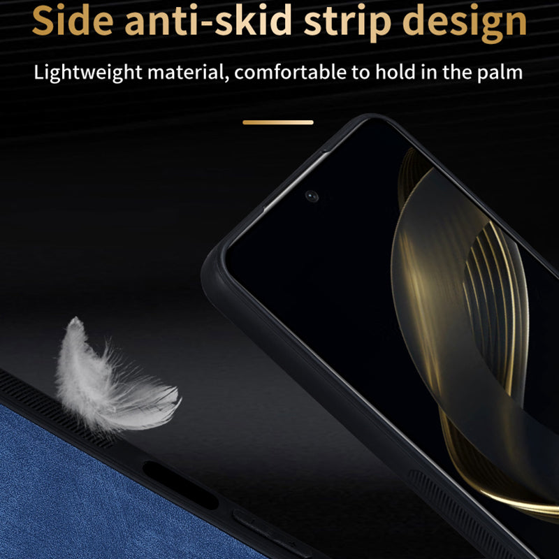 AZNS For Huawei Enjoy 70 Pro Case Anti-Scratch PU Leather Coated TPU Phone Cover