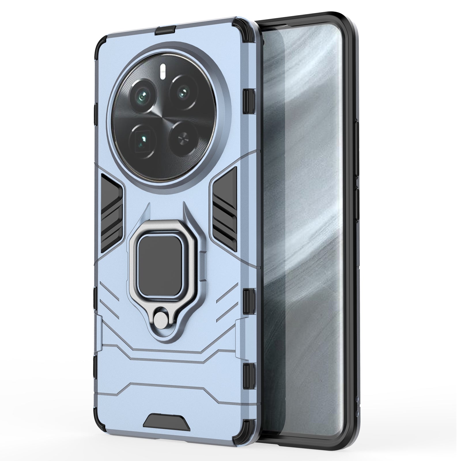 For Realme 12 Pro+ 5G / Realme 12 Pro 5G Shockproof Phone Case Ring Holder Kickstand Phone Cover