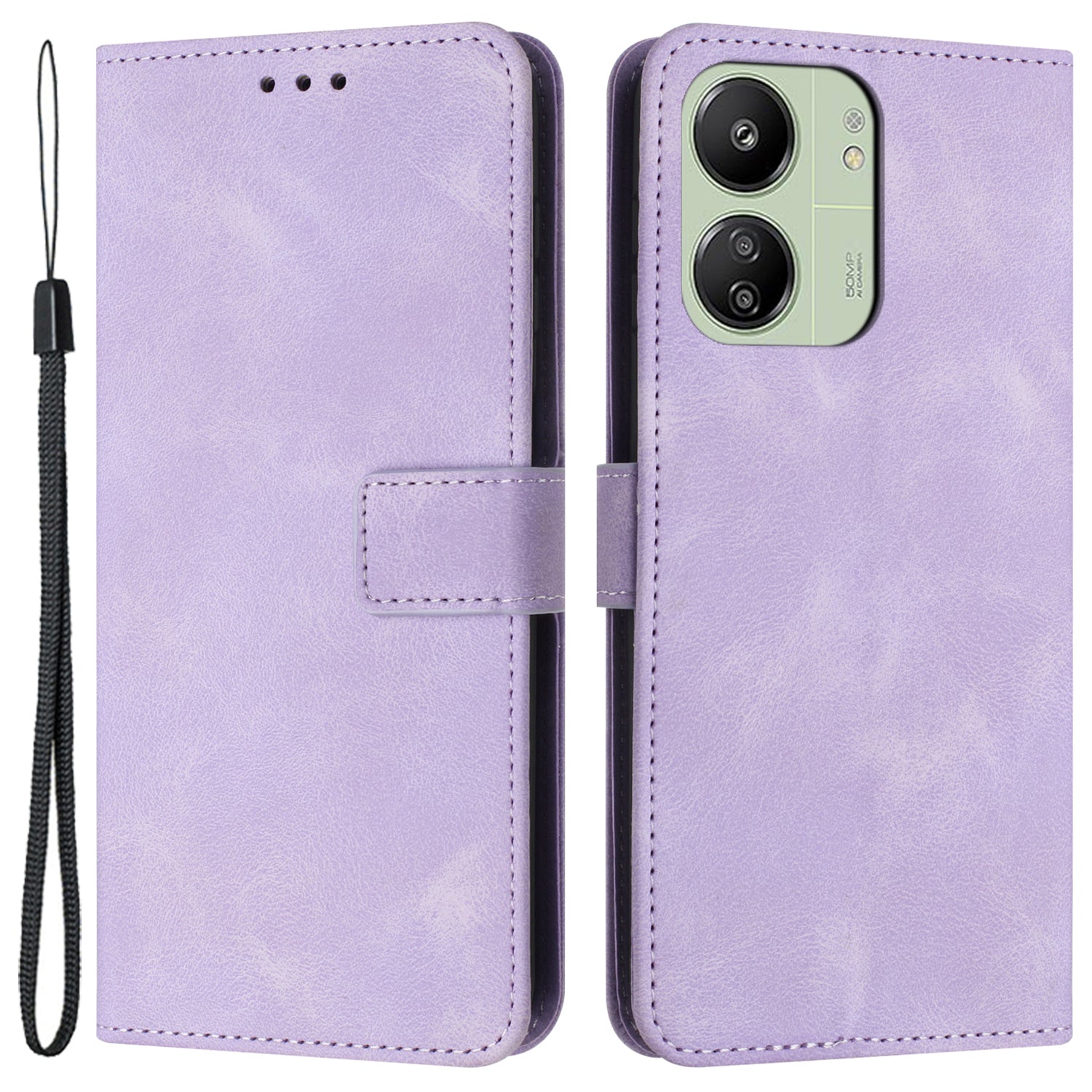 For Xiaomi Redmi 13C 4G / 13C 5G / Poco C65 4G Case Slim-Fit PU Leather Phone Stand Cover