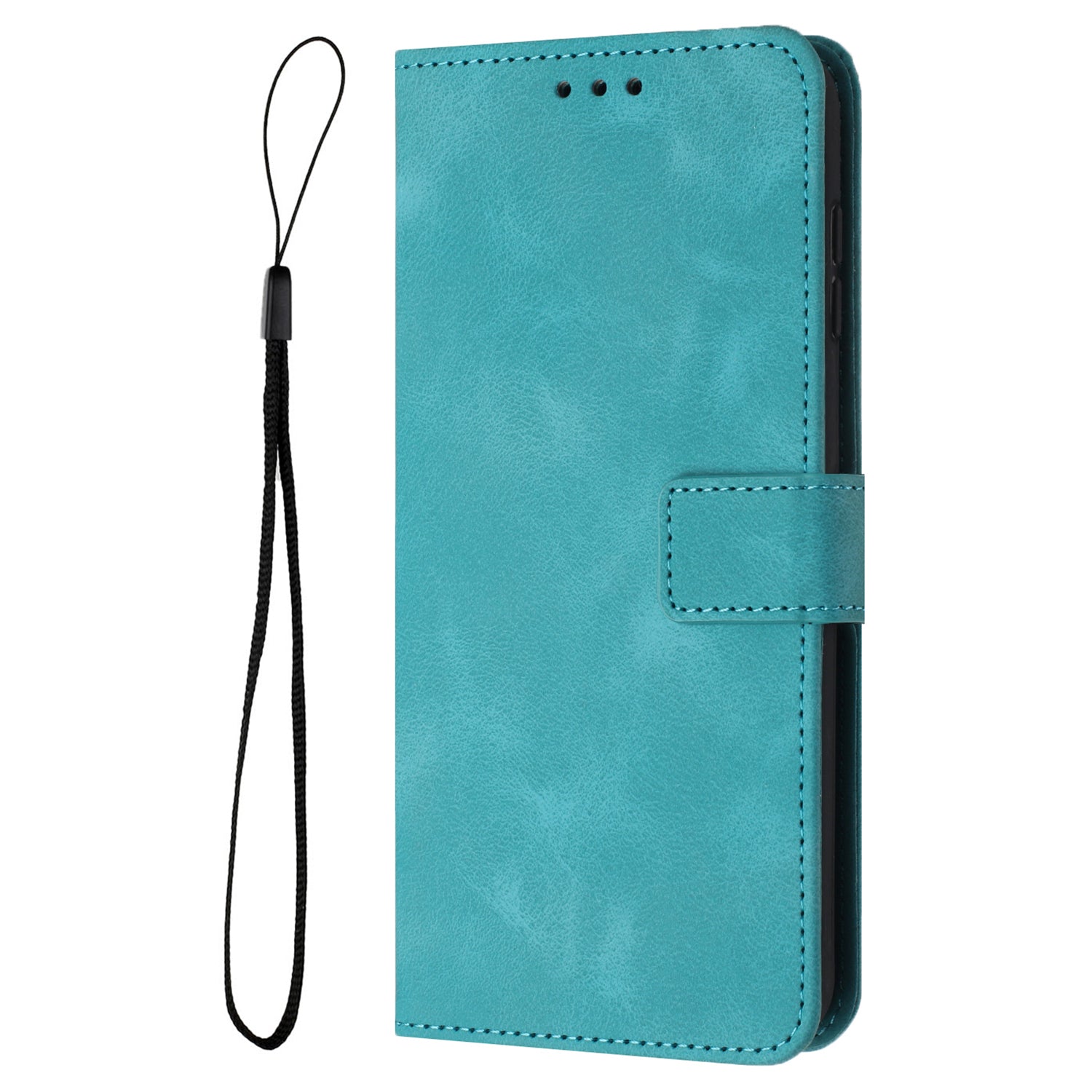 For Samsung Galaxy A35 5G Case Skin-touch PU Leather Solid Color Phone Stand Cover