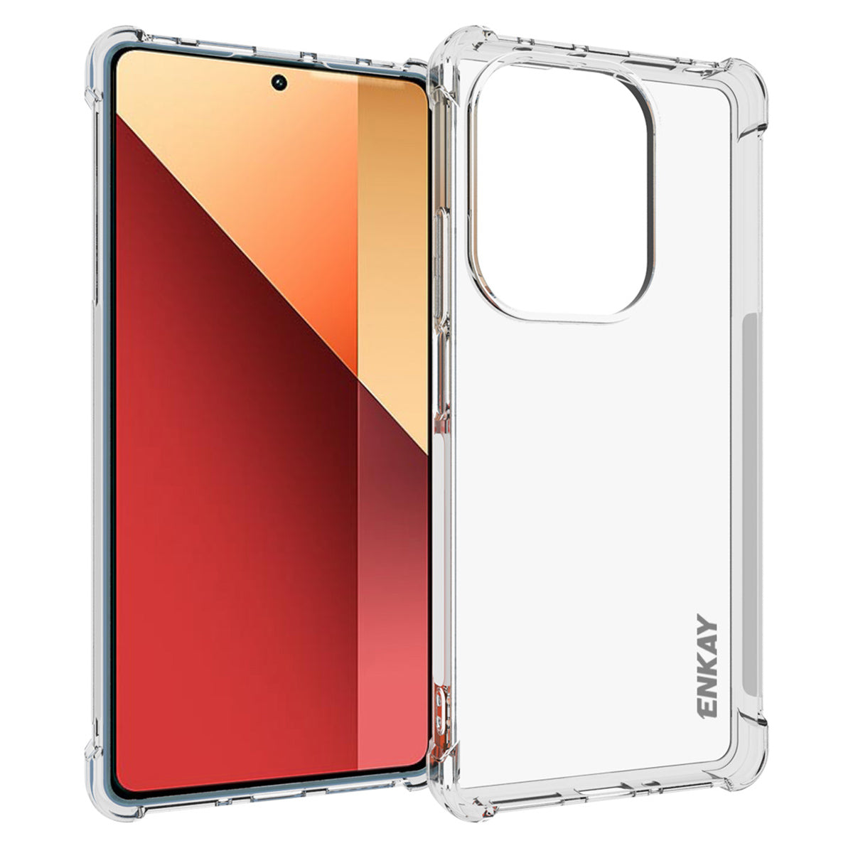 ENKAY HAT PRINCE For Xiaomi Redmi Note 13 Pro 4G / Poco M6 Pro 4G Case Four Corners Reinforced Clear TPU Phone Cover