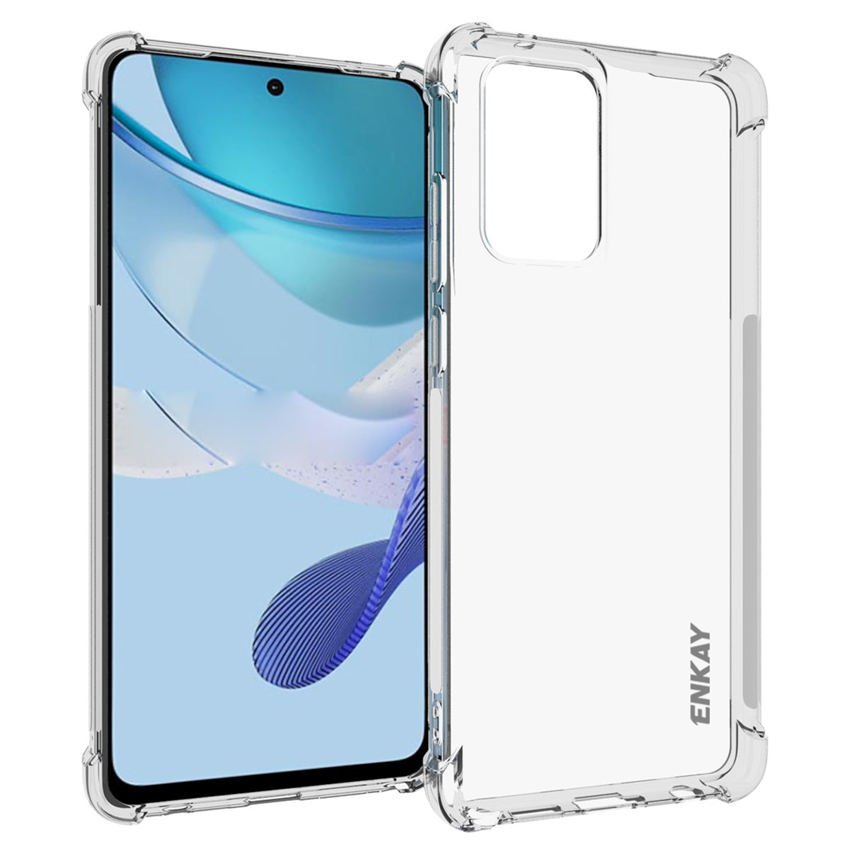 ENKAY HAT PRINCE For Motorola Moto G Stylus 5G (2024) Clear Case Thickened Corners Anti-slip TPU Phone Cover