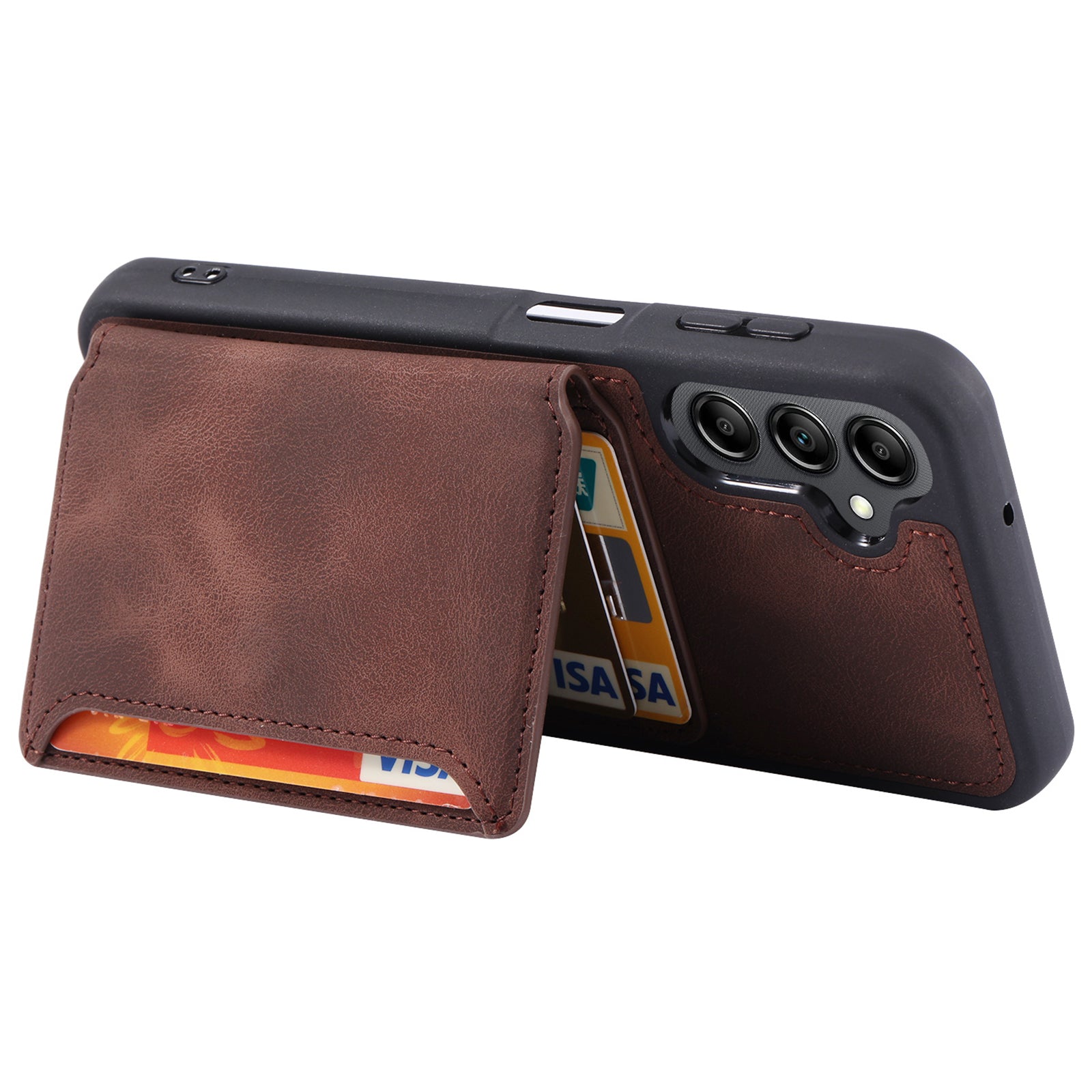 For Samsung Galaxy A15 4G / 5G Phone Case Wallet Card Slot TPU+PU Leather Back Cover