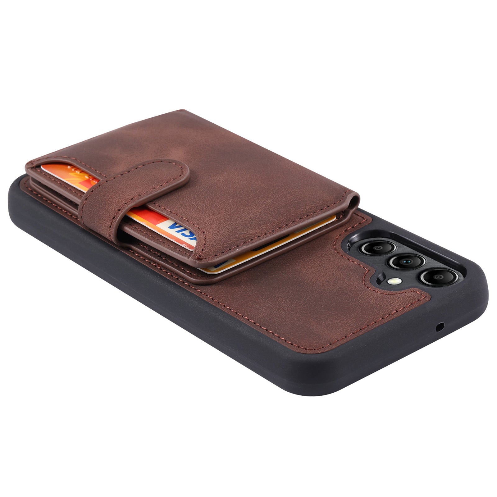 For Samsung Galaxy A15 4G / 5G Phone Case Wallet Card Slot TPU+PU Leather Back Cover