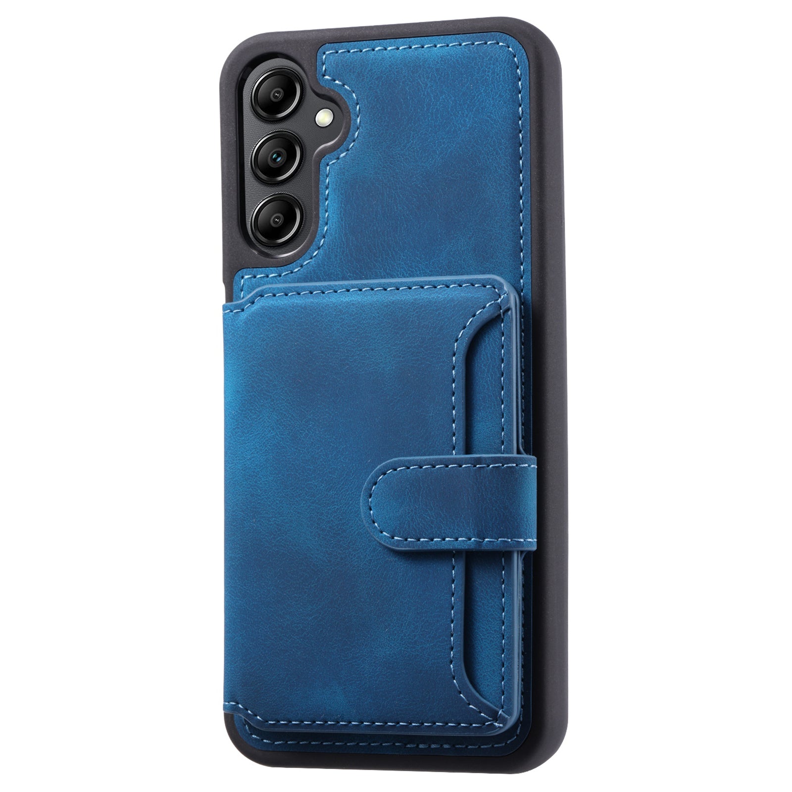 For Samsung Galaxy A35 5G Case RFID Blocking Wallet Leather Coated TPU Kickstand Cover