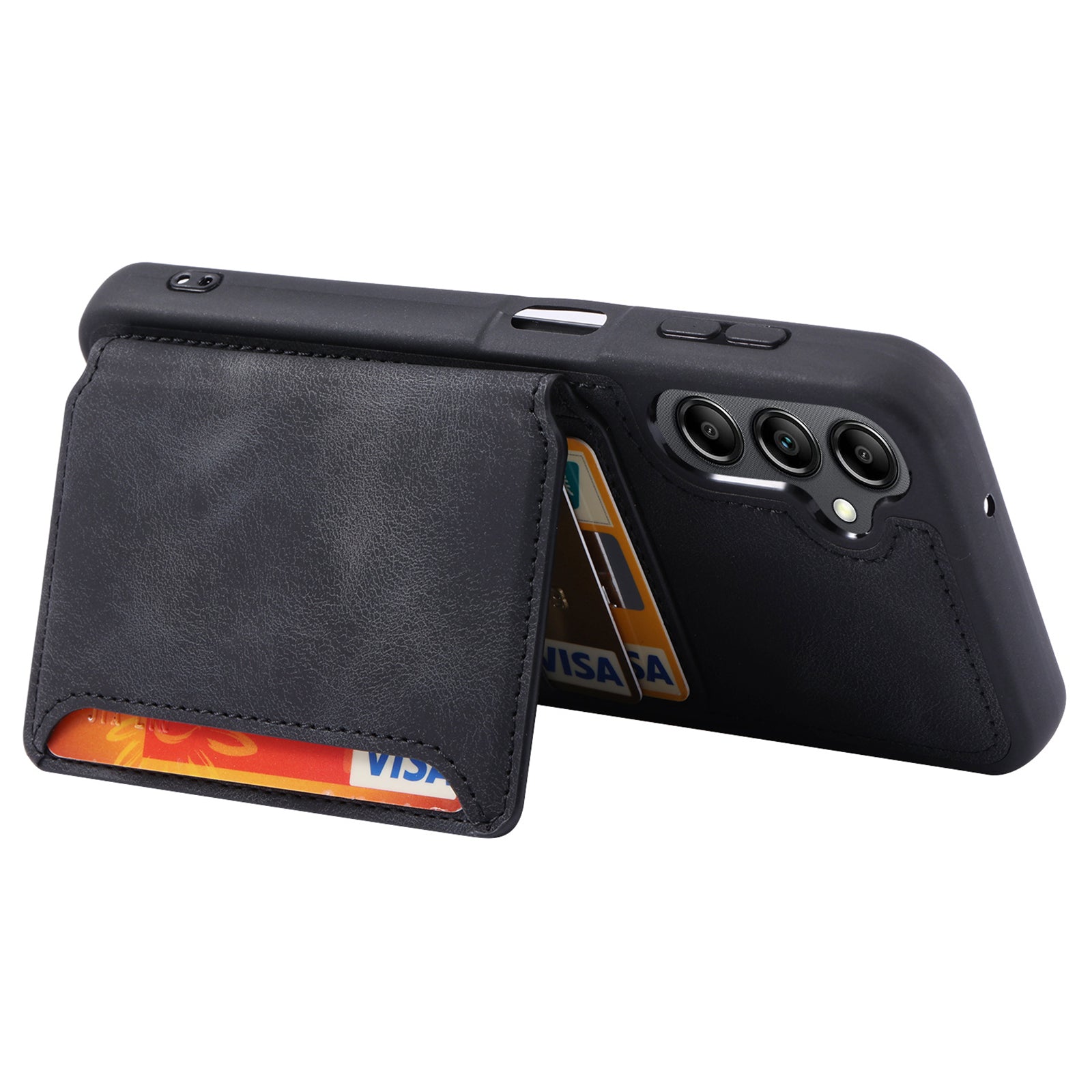 For Samsung Galaxy A55 5G Case Leather+TPU Phone Cover with RFID Blocking Wallet