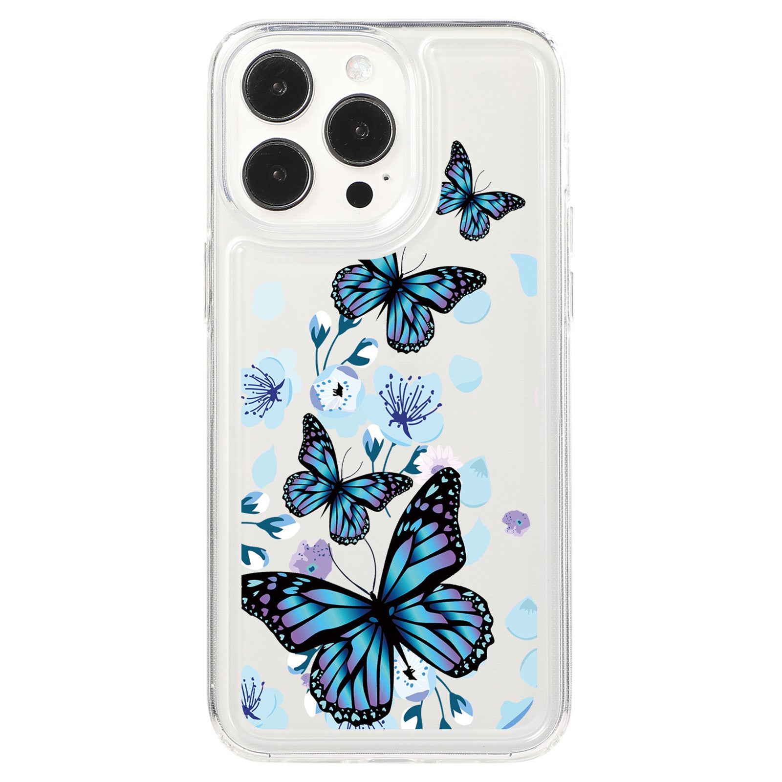For iPhone 15 Pro Max Case Soft TPU Butterfly Pattern Printing Phone Cover