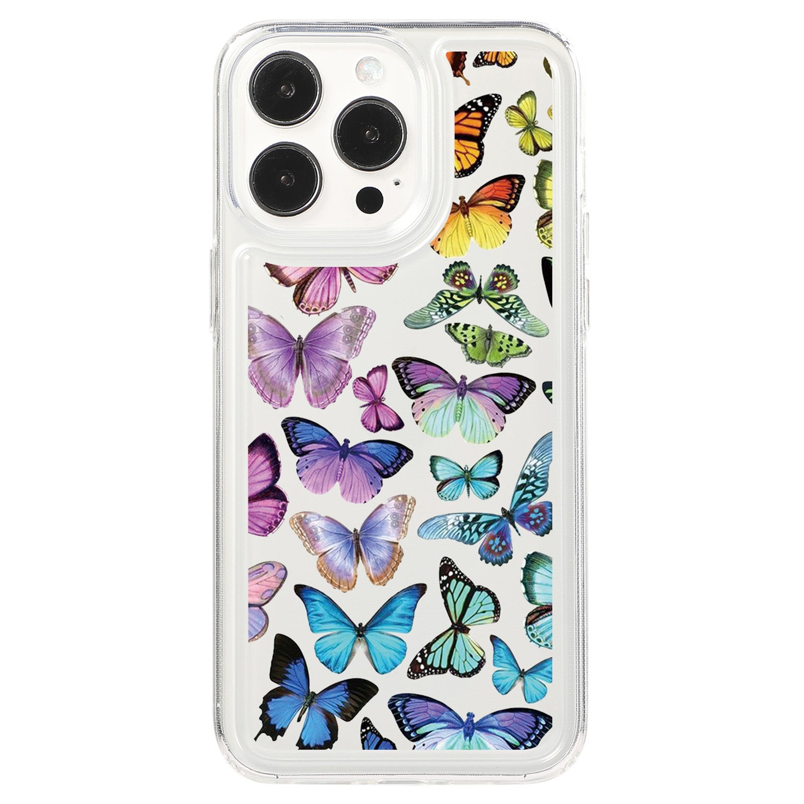 For iPhone 15 Pro Max Case Soft TPU Butterfly Pattern Printing Phone Cover