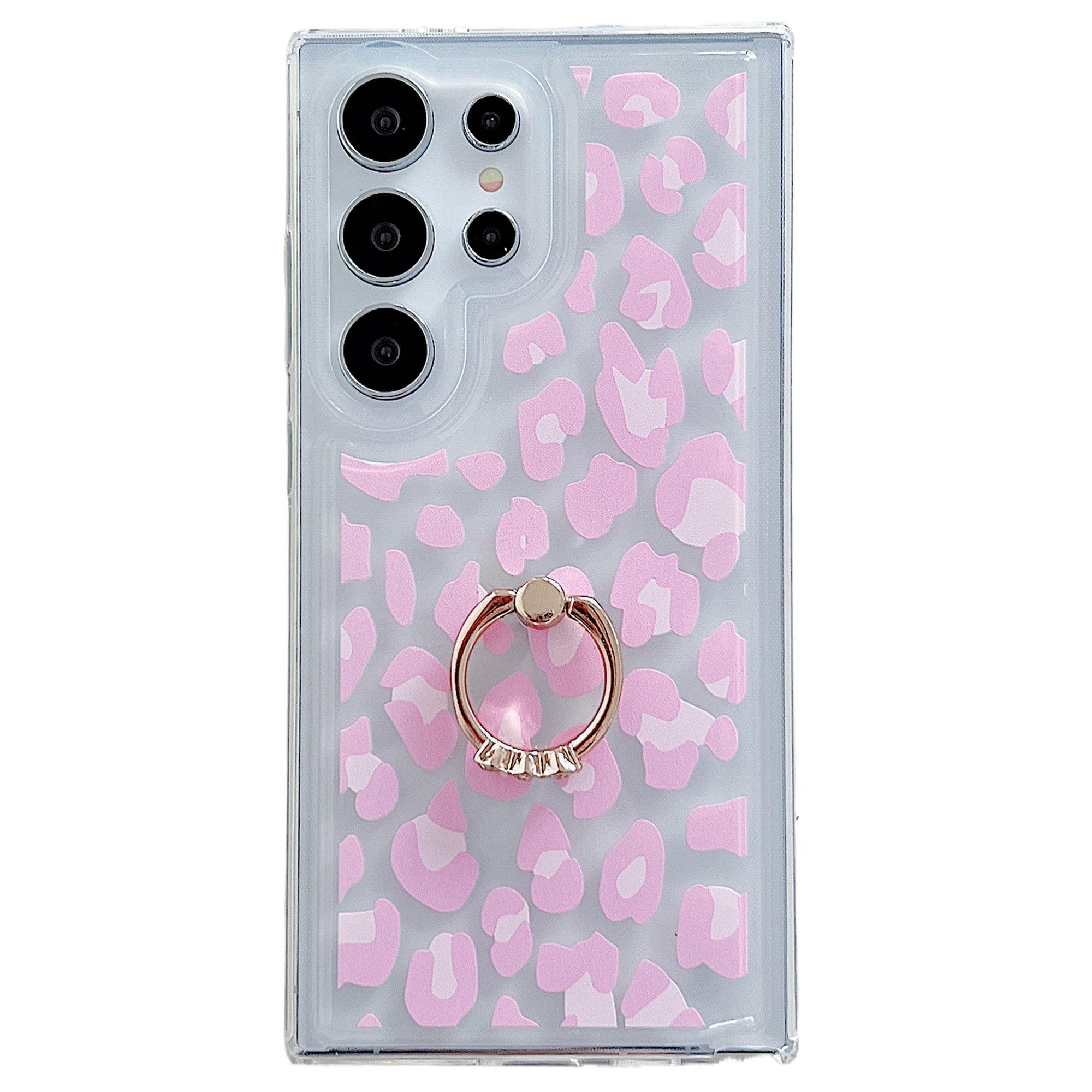 For Samsung Galaxy S24 Ultra Case Soft TPU Ring Kickstand Cell Phone Cover