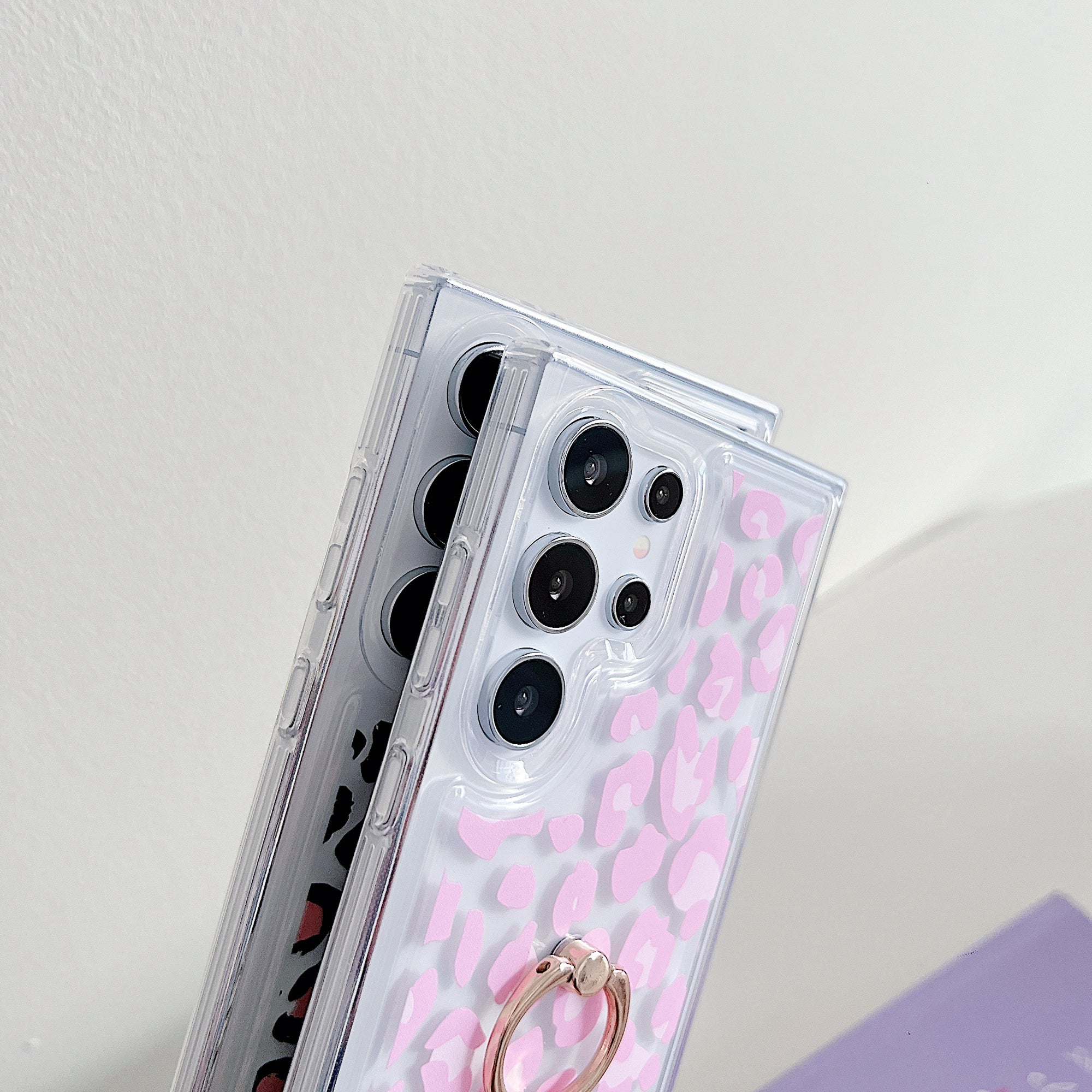 For Samsung Galaxy S24 Ultra Case Soft TPU Ring Kickstand Cell Phone Cover