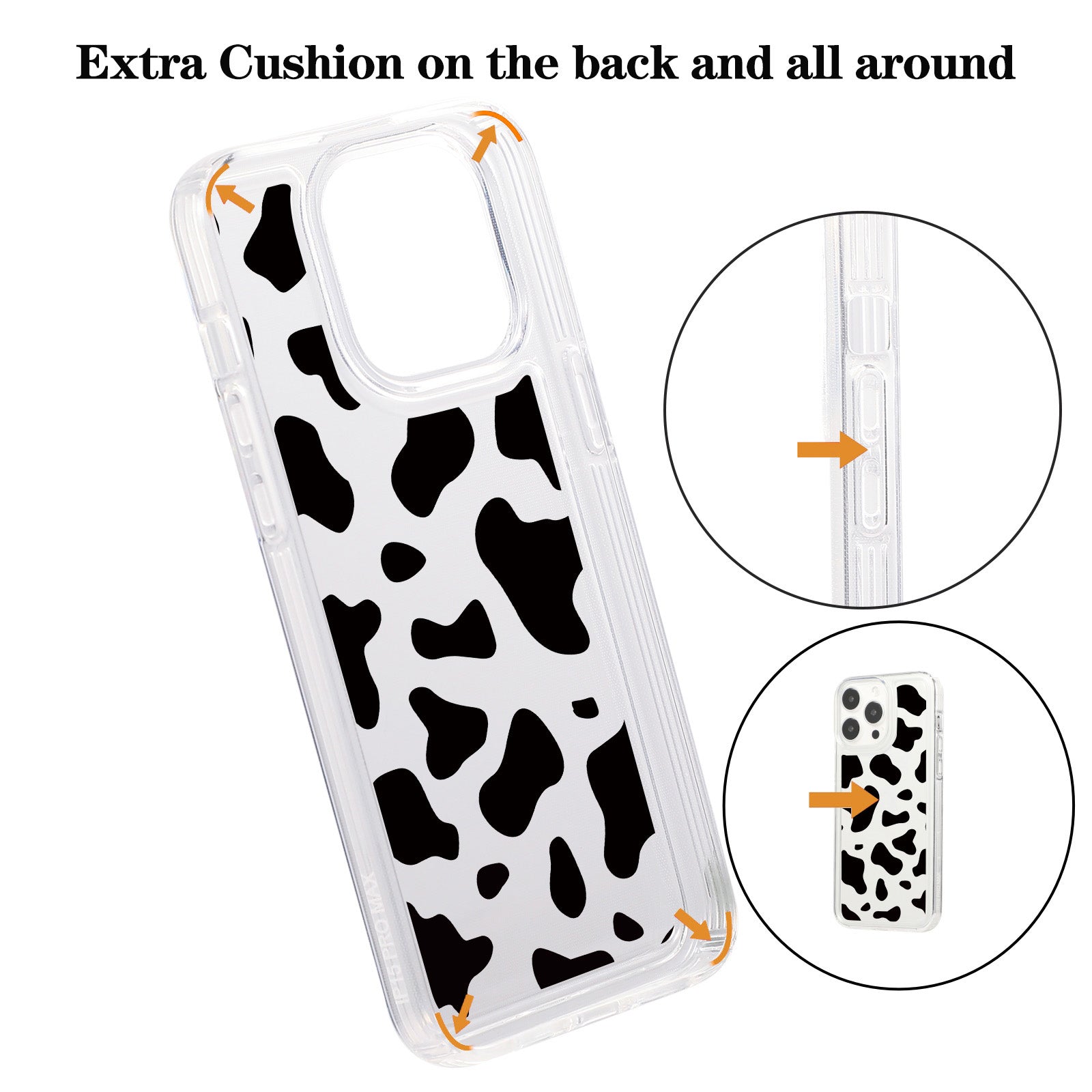 For iPhone 15 Pro Max Case TPU Airbag Anti-Drop Phone Cover Pattern Printing