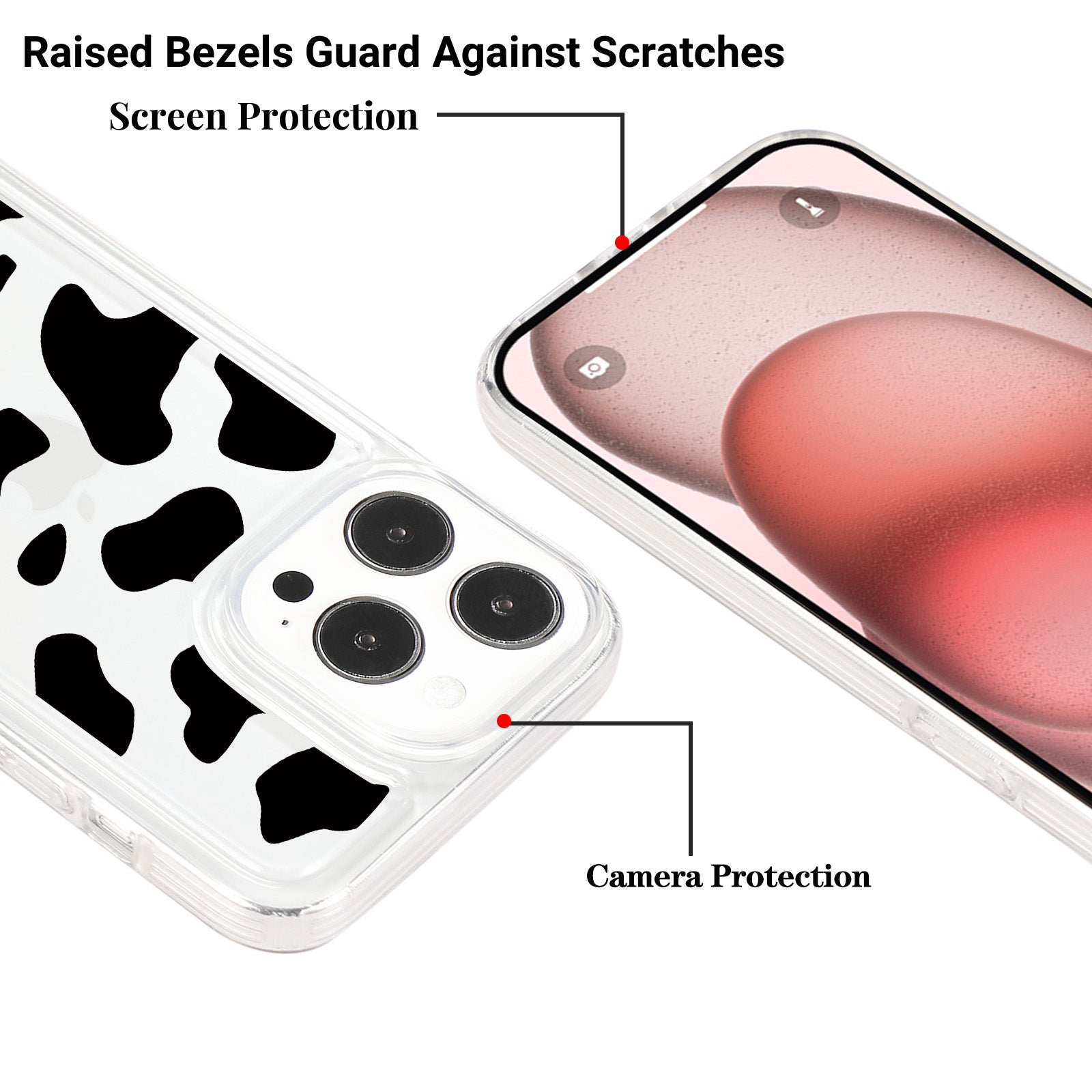 For iPhone 15 Pro Max Case TPU Airbag Anti-Drop Phone Cover Pattern Printing
