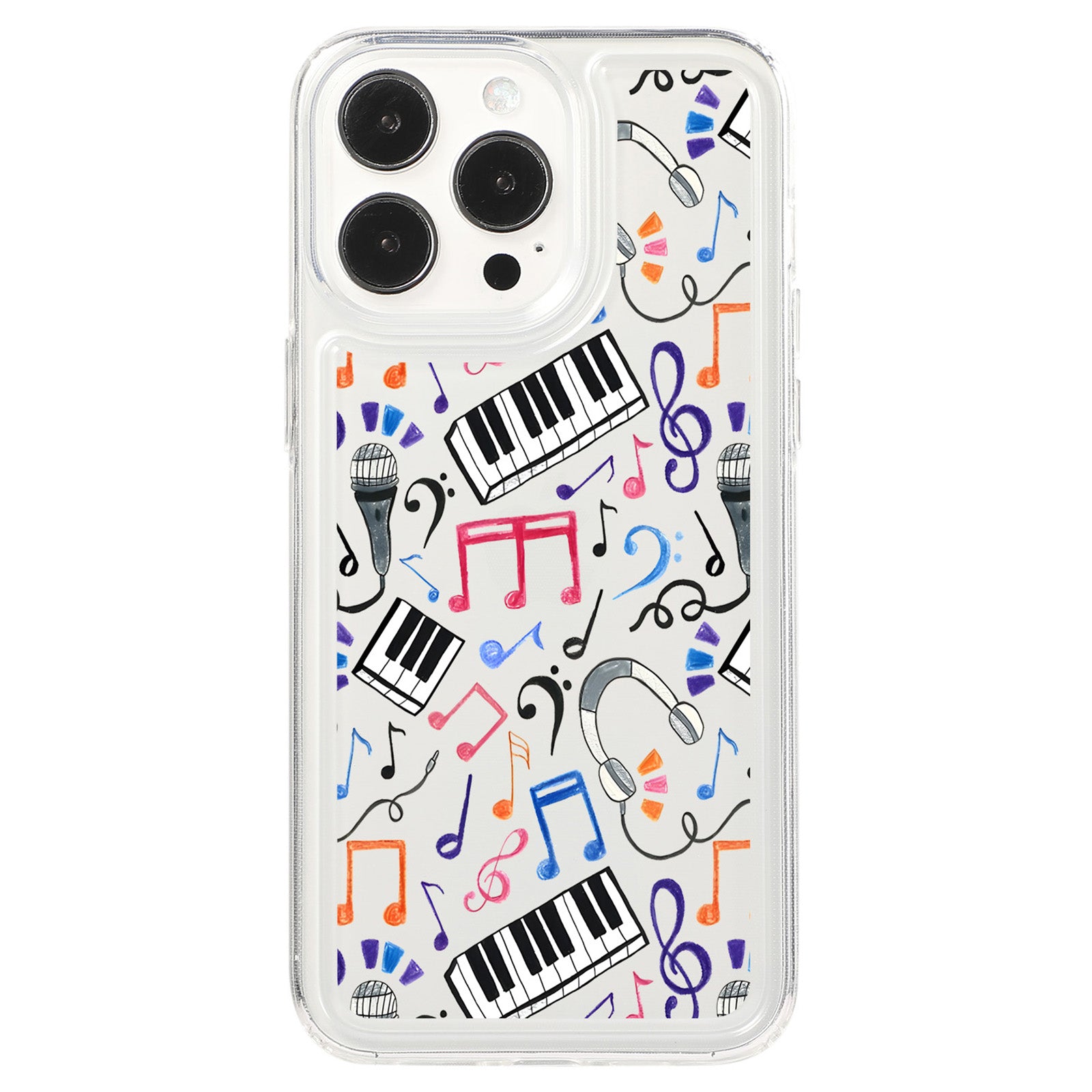 For iPhone 15 Pro Max Case TPU Airbag Anti-Drop Phone Cover Pattern Printing