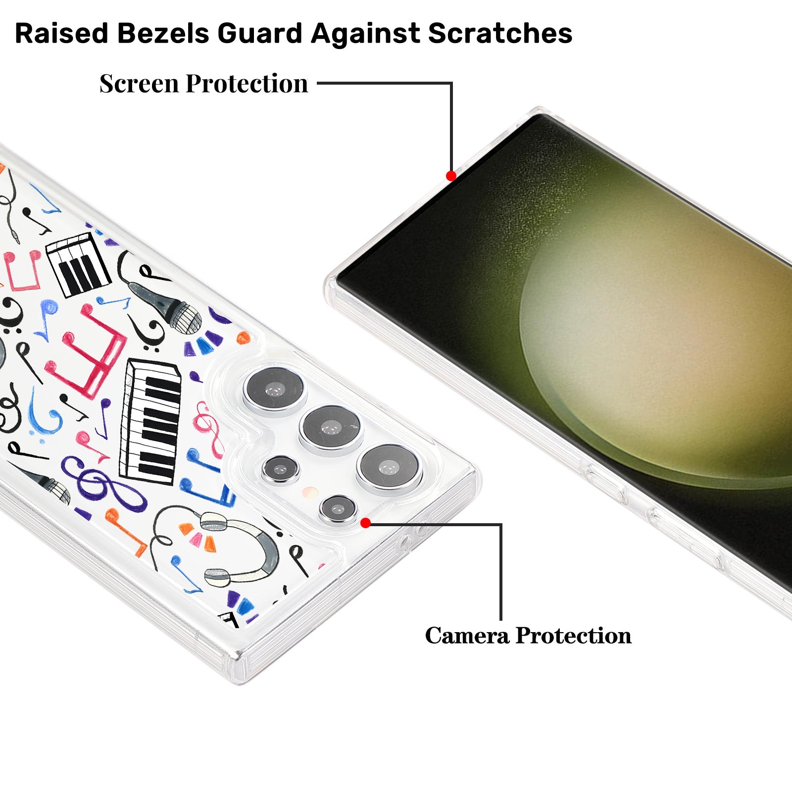 For Samsung Galaxy S23 Ultra TPU Case Pattern Design Airbag Shockproof Phone Cover