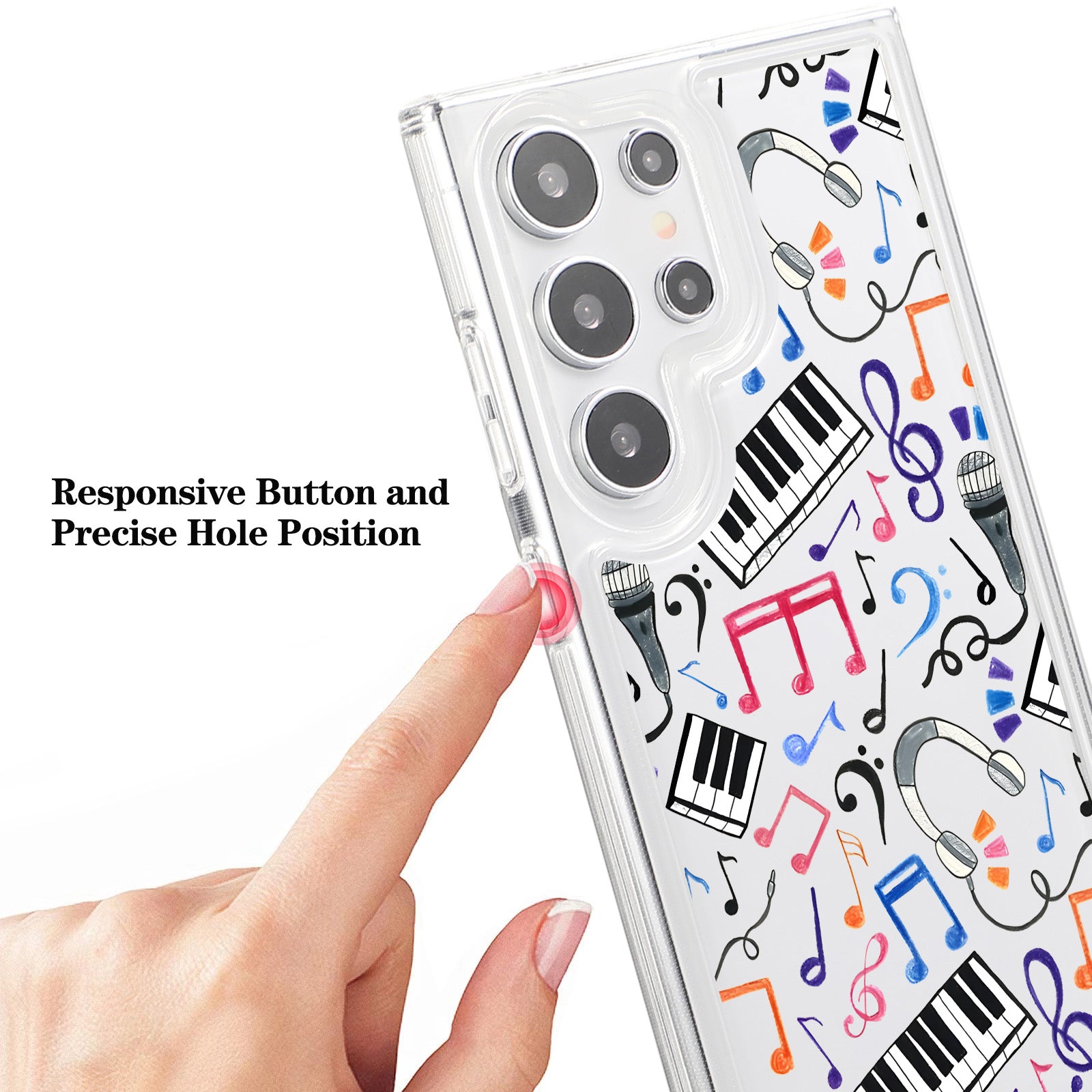 For Samsung Galaxy S23 Ultra TPU Case Pattern Design Airbag Shockproof Phone Cover
