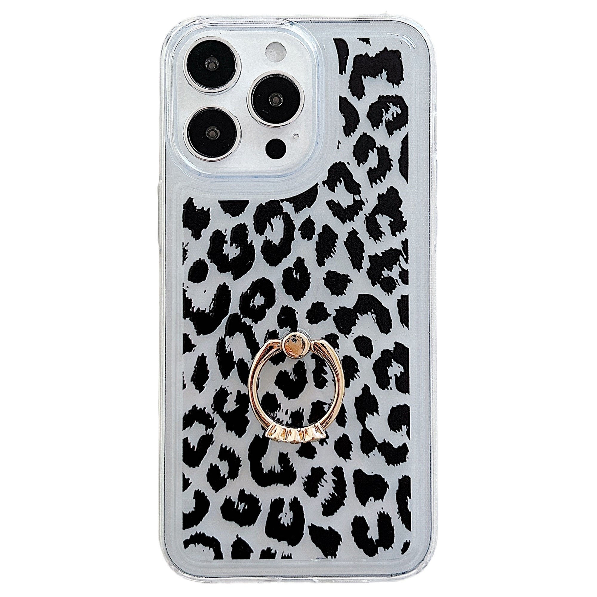 For iPhone 15 Pro Max Case Soft TPU Ring Kickstand Phone Cover