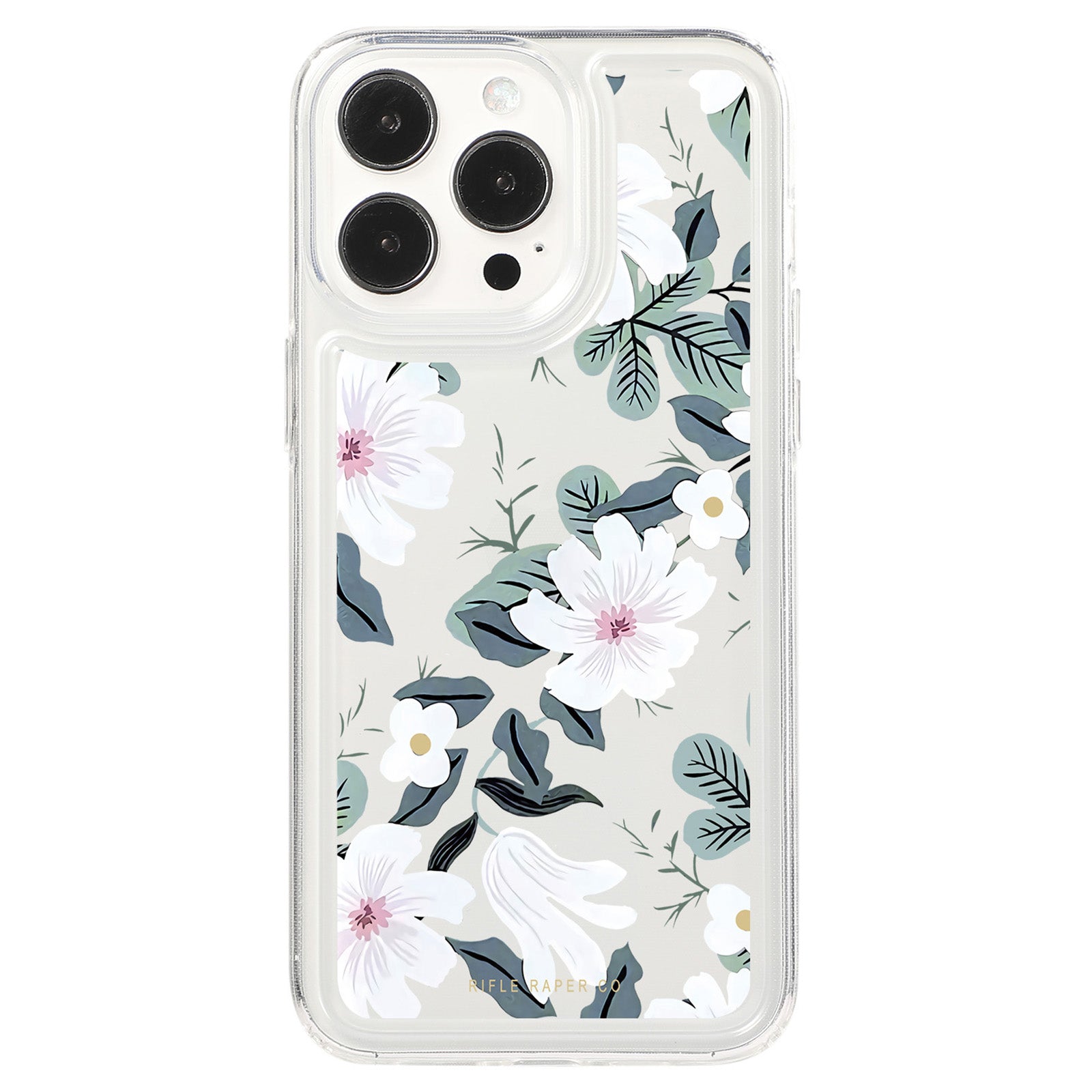For iPhone 15 Pro TPU Case Clear Airbag Protection Anti-fall Flower Pattern Phone Shell