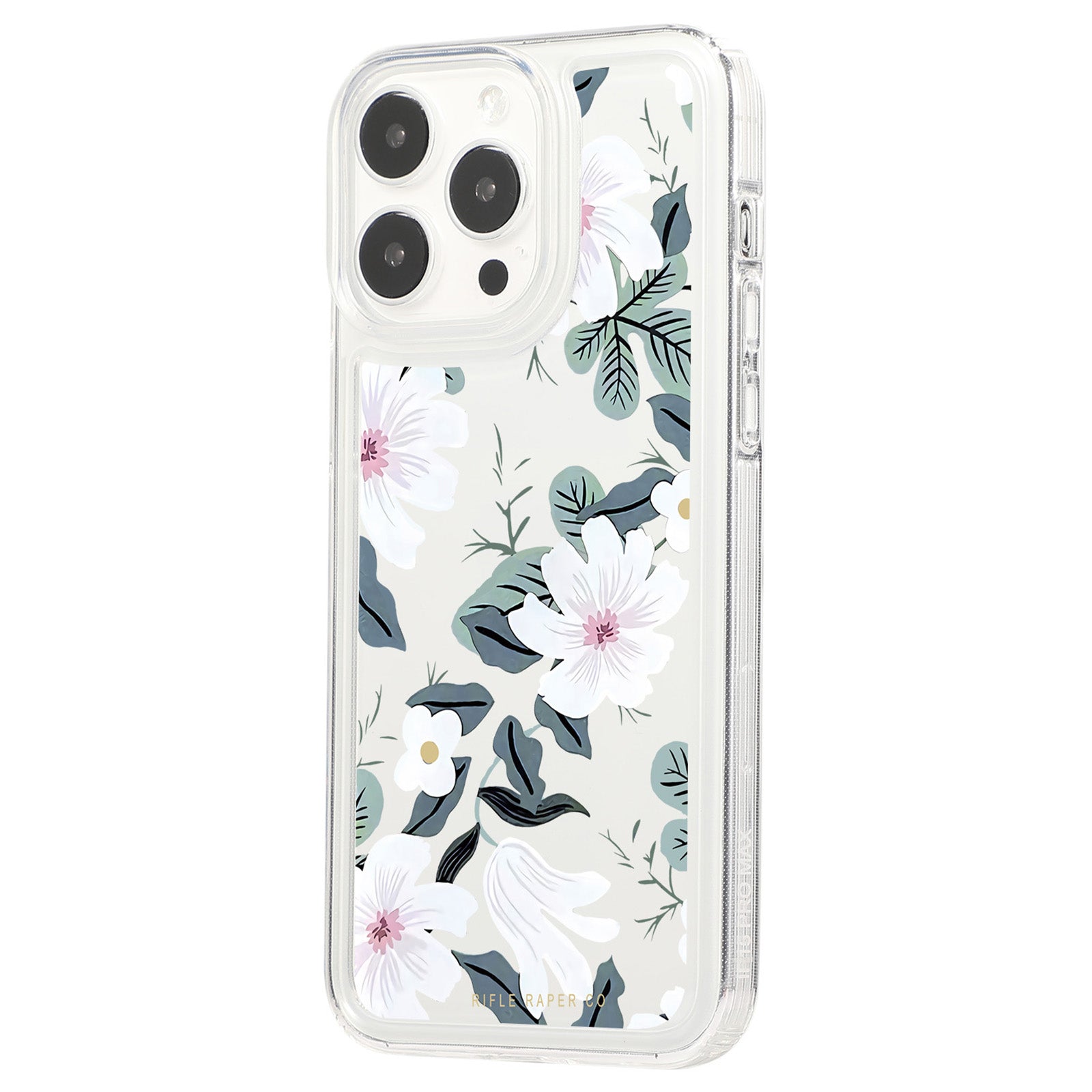 For iPhone 15 Pro TPU Case Clear Airbag Protection Anti-fall Flower Pattern Phone Shell