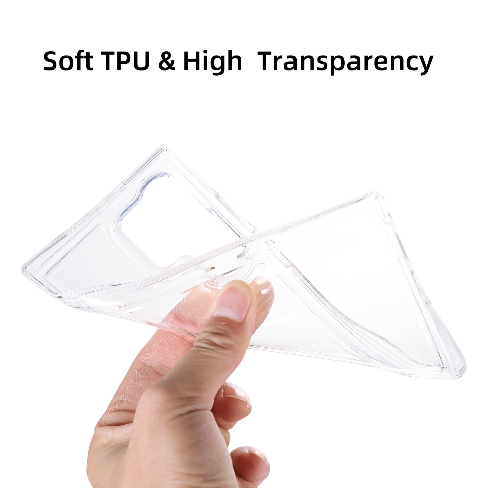 For Samsung Galaxy S23 Ultra Cell Phone Case HD Clear Soft TPU Airbag Protection Cover