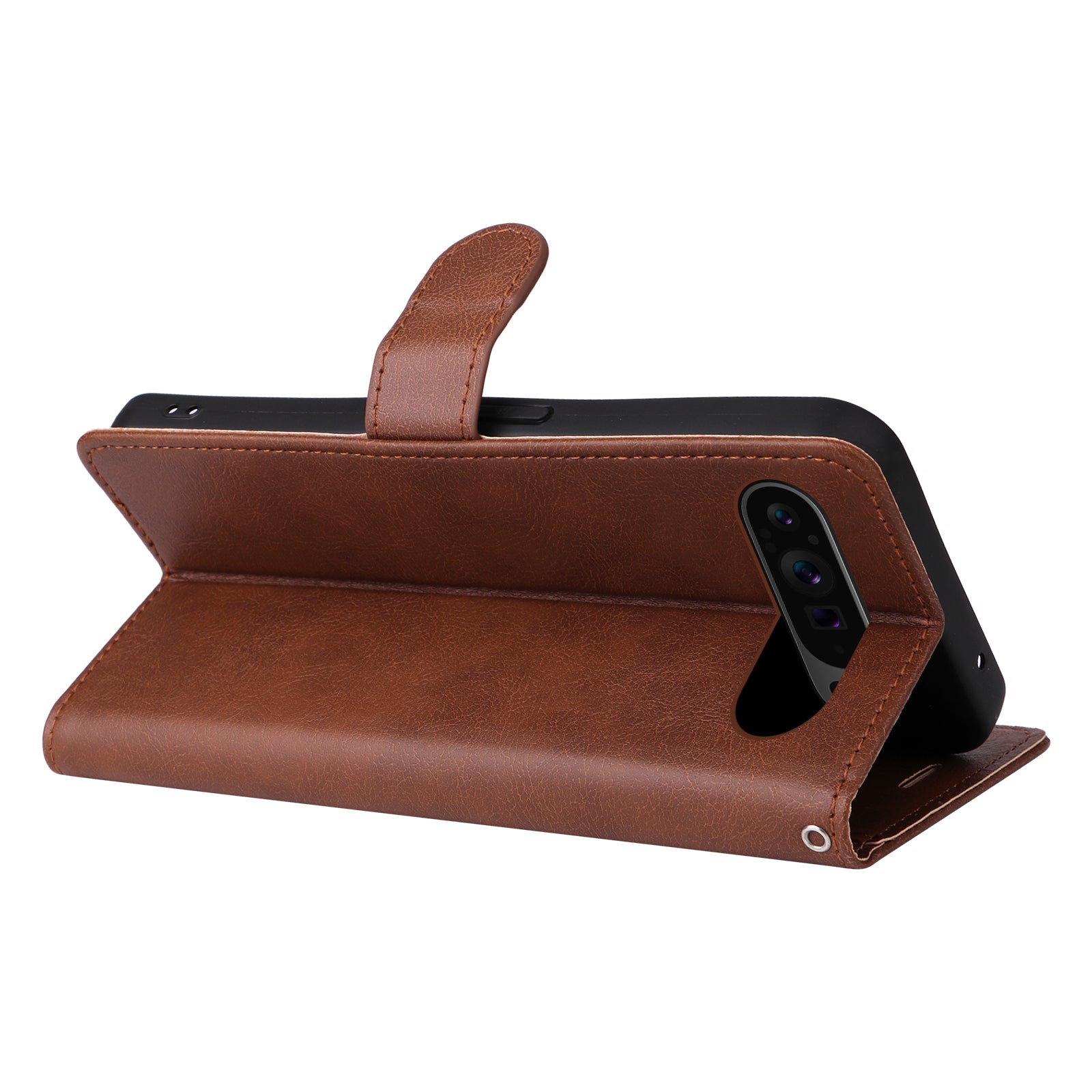 KT Leather Series-2 for Google Pixel 9 Pro Phone Case Flip Wallet Solid Color Phone Cover