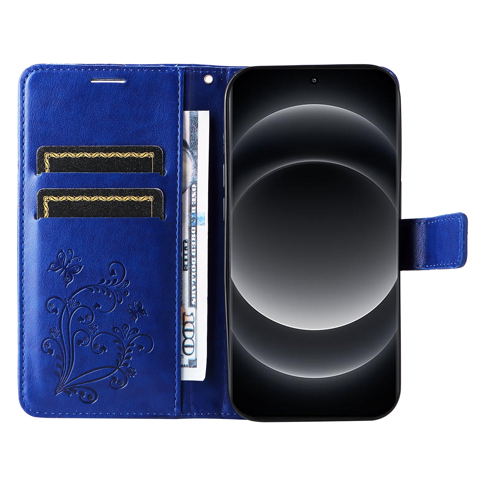 KT Imprinting Flower Series-2 For Xiaomi 14 Ultra Wallet Phone Case Pattern Imprinted Leather Flip Cover