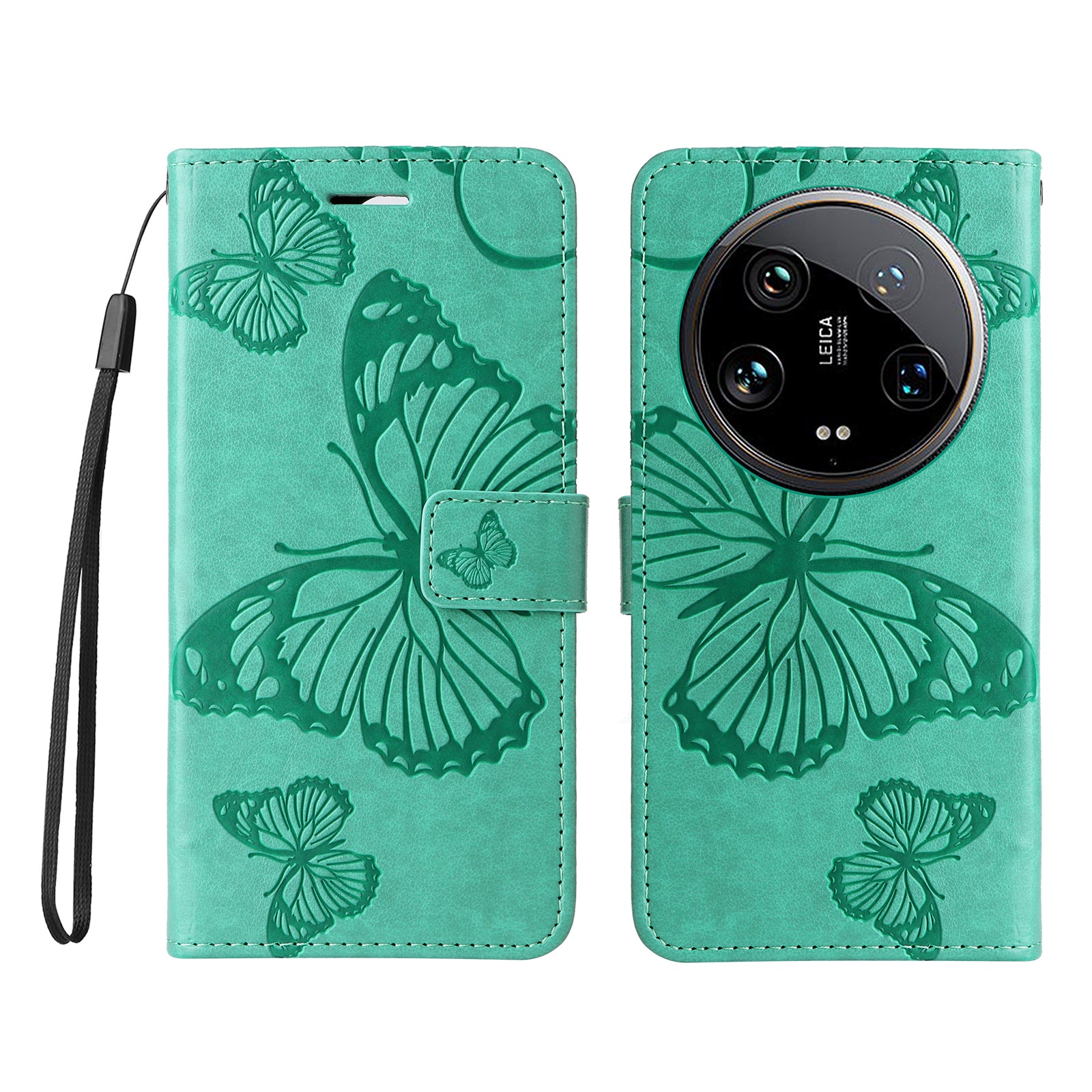 KT Imprinting Flower Series-2 For Xiaomi 14 Ultra Wallet Phone Case Pattern Imprinted Leather Flip Cover