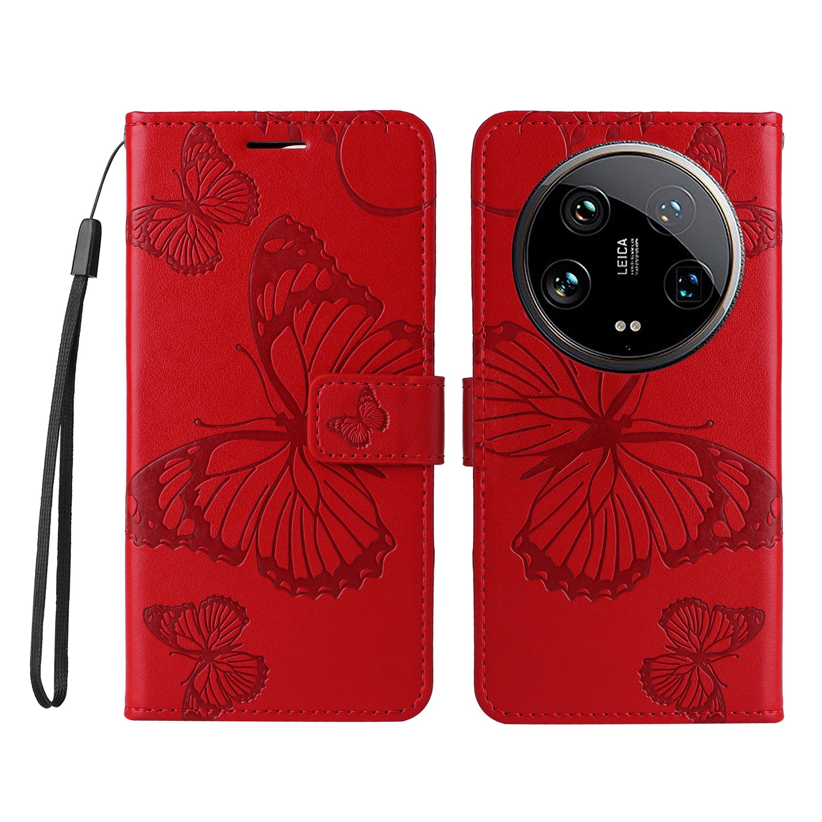KT Imprinting Flower Series-2 For Xiaomi 14 Ultra Wallet Phone Case Pattern Imprinted Leather Flip Cover