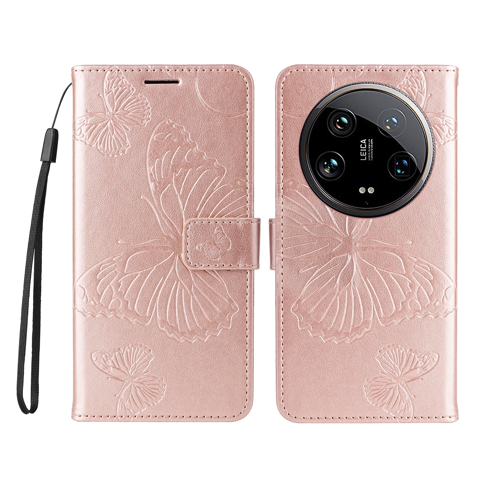 KT Imprinting Flower Series-2 For Xiaomi 14 Ultra Wallet Phone Case Pattern Imprinted Leather Flip Cover