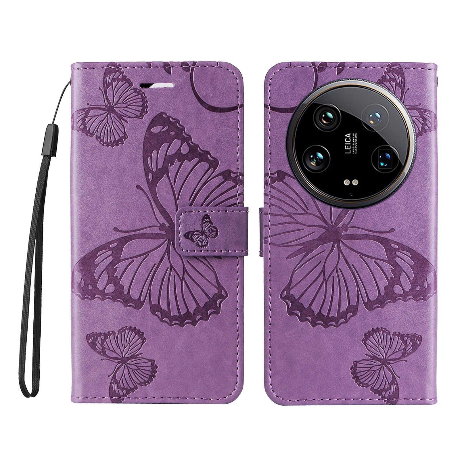 KT Imprinting Flower Series-2 For Xiaomi 14 Ultra Wallet Phone Case Pattern Imprinted Leather Flip Cover