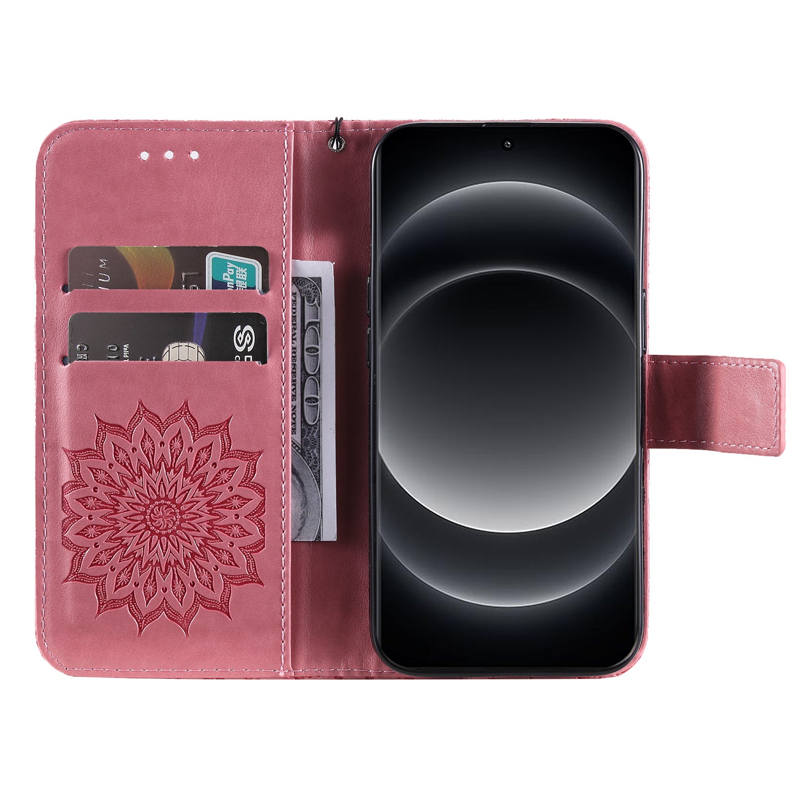 KT Imprinting Flower Series-1 For Xiaomi 14 Ultra Case Leather Wallet Phone Cover with Stand