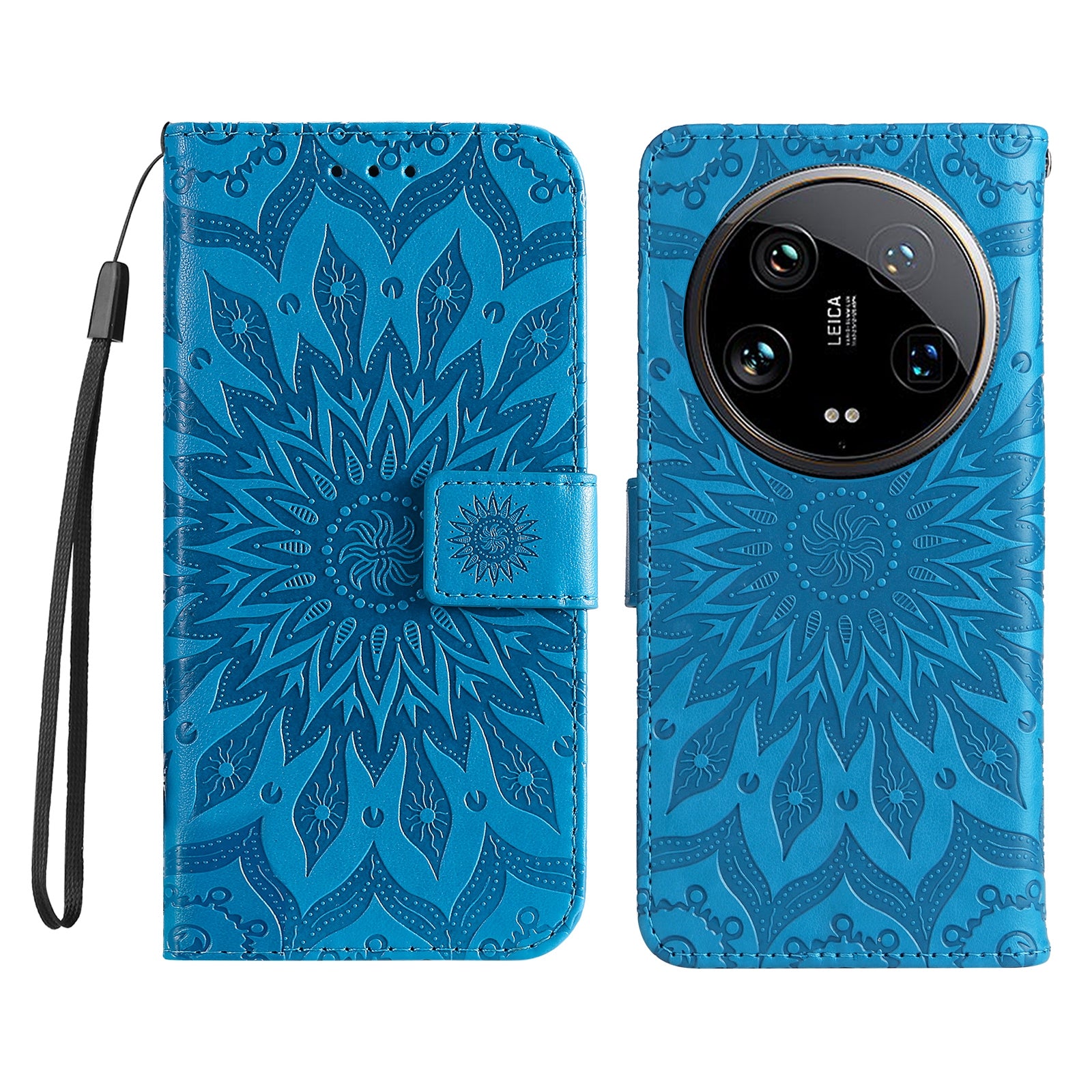 KT Imprinting Flower Series-1 For Xiaomi 14 Ultra Case Leather Wallet Phone Cover with Stand