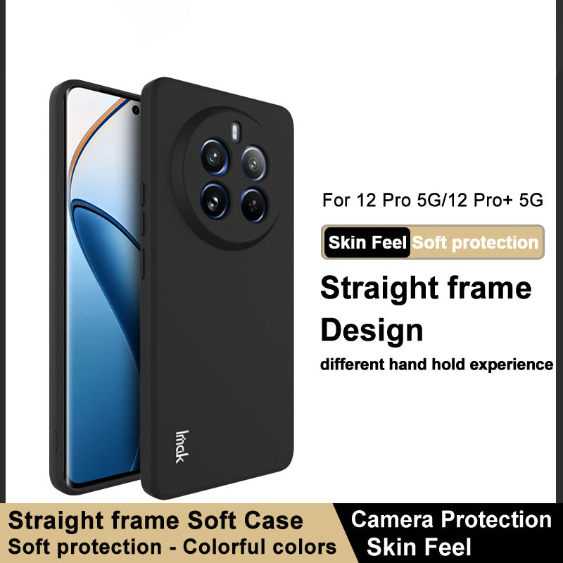 IMAK UC-4 Series for Realme 12 Pro 5G / 12 Pro+ 5G Soft TPU Case Straight Edge Phone Cover