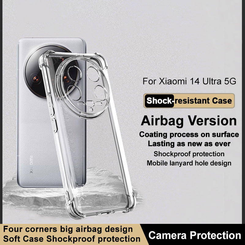 IMAK For Xiaomi 14 Ultra Case Airbag Drop Protection TPU Phone Cover