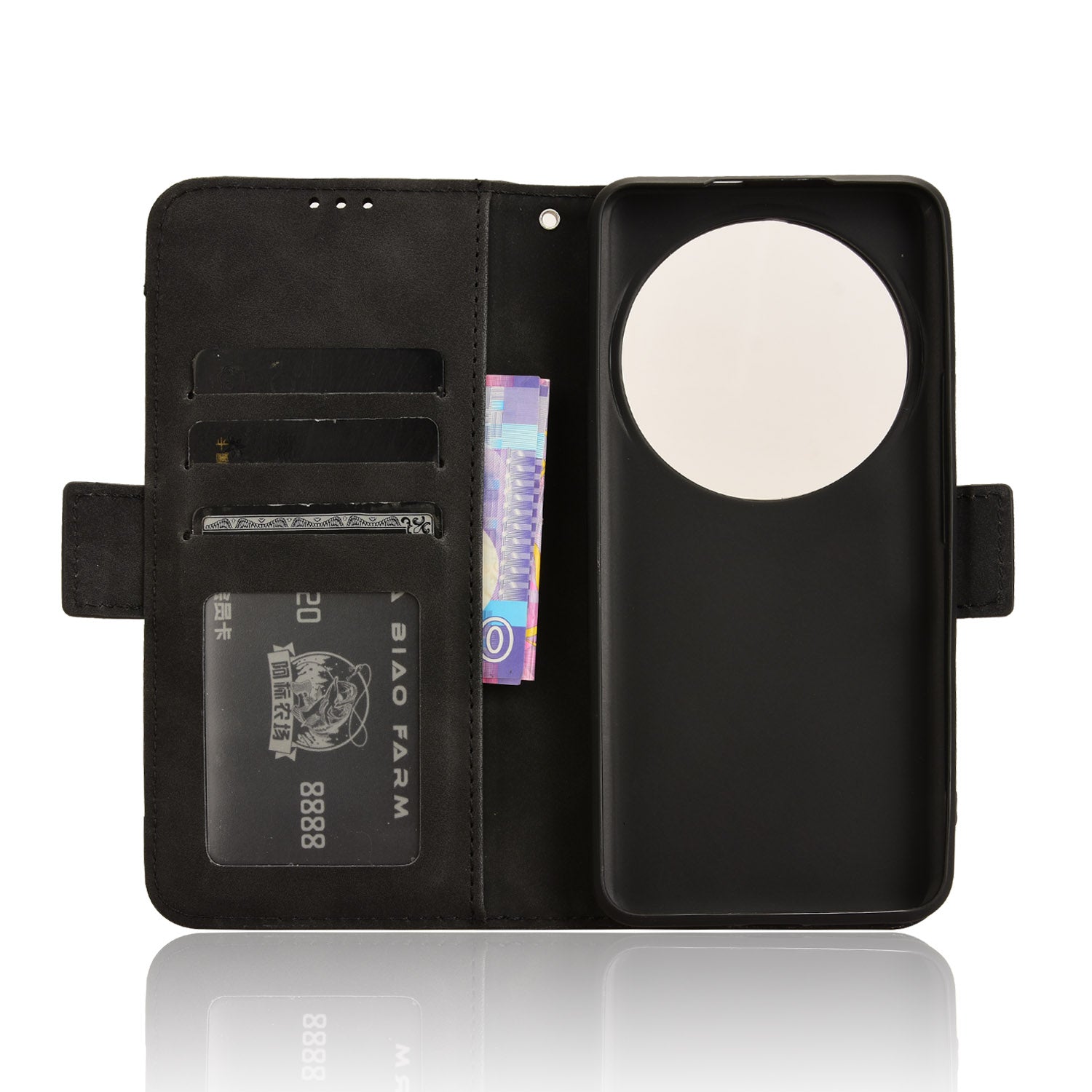 For Xiaomi 14 Ultra Case with Multiple Card Holders TPU Interior Protective PU Leather Cover