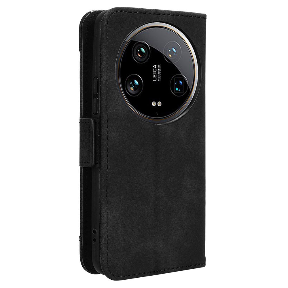 For Xiaomi 14 Ultra Case with Multiple Card Holders TPU Interior Protective PU Leather Cover
