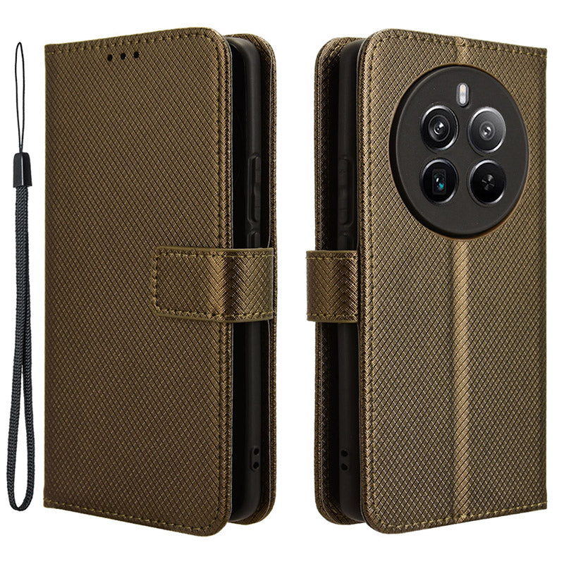 For Realme 12 Pro 5G / 12 Pro+ 5G Case Stand Shockproof TPU Inner Shell Leather Phone Cover