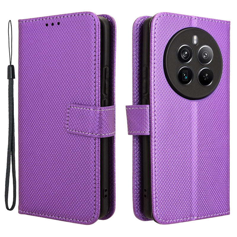 For Realme 12 Pro 5G / 12 Pro+ 5G Case Stand Shockproof TPU Inner Shell Leather Phone Cover