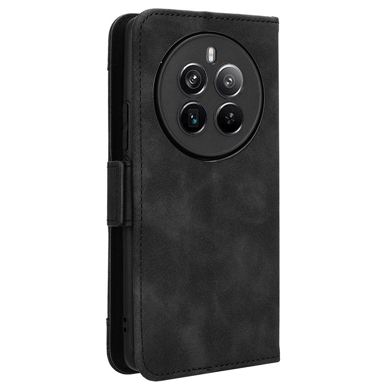 For Realme 12+ 5G / Narzo 70 Pro 5G Case PU Leather Stand Multiple Card Holders Phone Cover