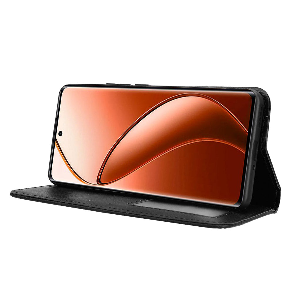For Realme 12 Pro 5G / 12 Pro+ 5G Case Shockproof TPU Shell Leather Retro Texture Phone Cover