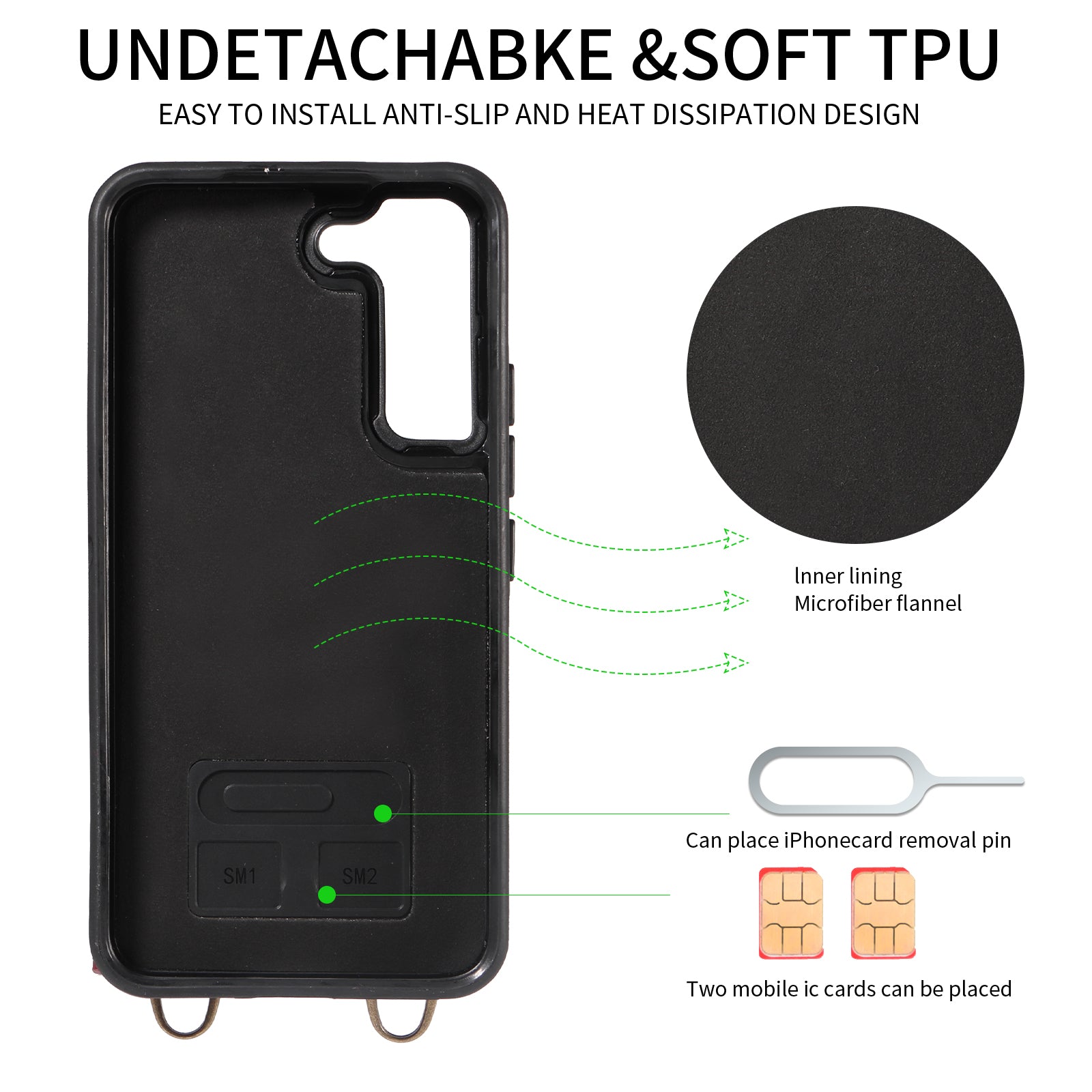 007 For Samsung Galaxy S22 5G Case Ring Kickstand PU Leather Coated TPU Cover with Card Slots