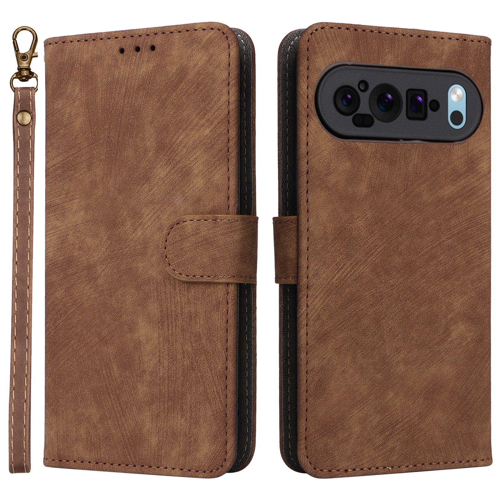 For Google Pixel 9 Pro Case RFID Blocking Wallet Flip PU Leather Cover