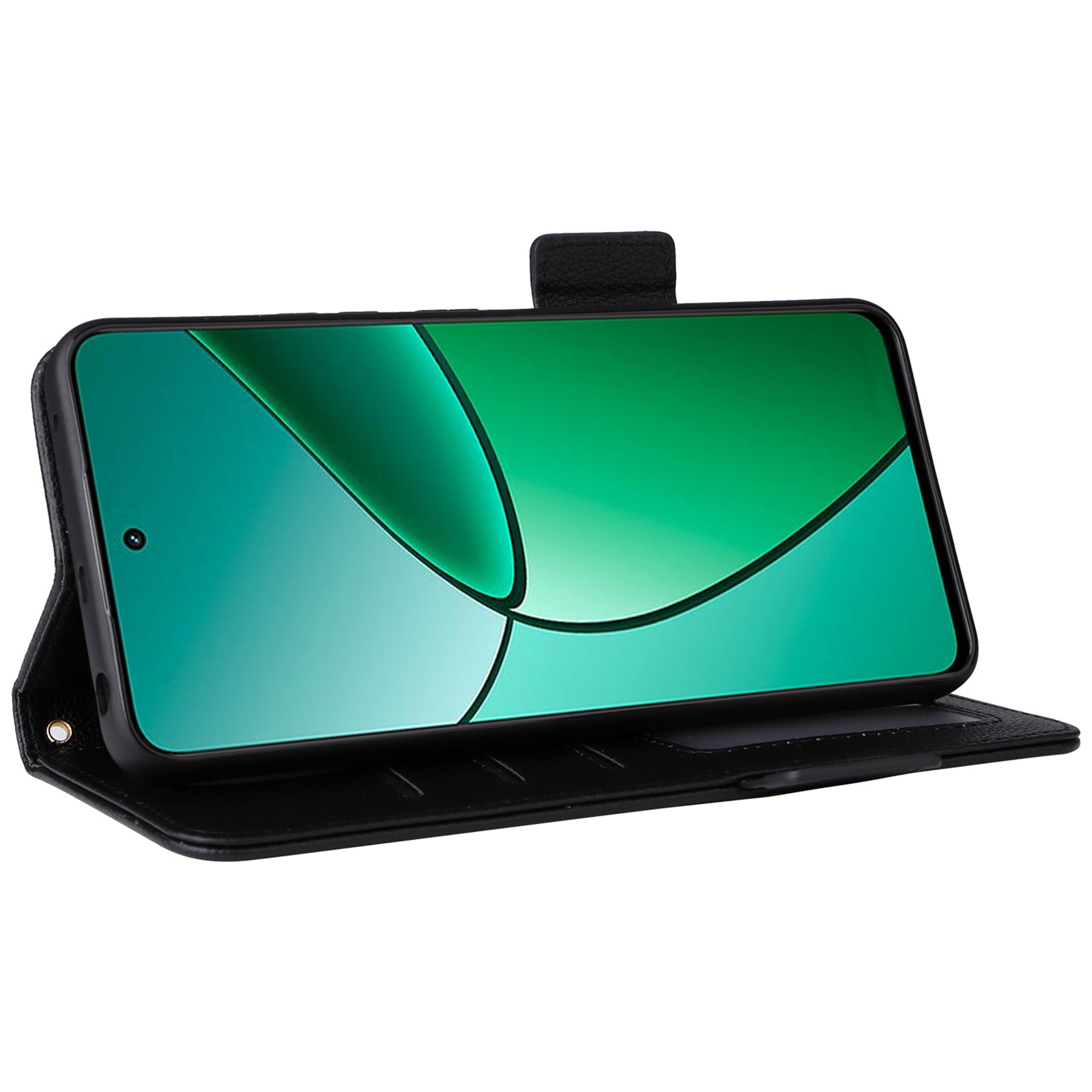 For Realme 12+ 5G / Narzo 70 Pro 5G Wallet Case Litchi Texture Stand PU Leather Phone Cover