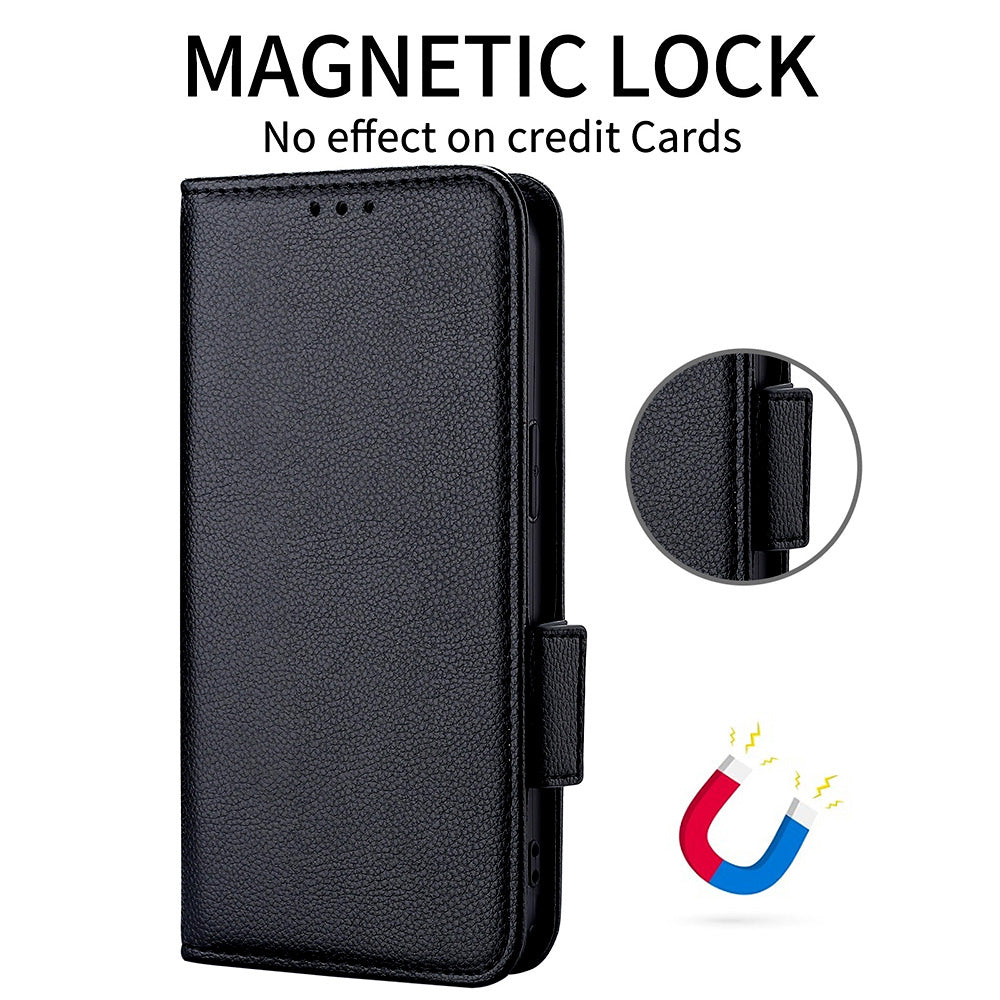 For Google Pixel 9 Pro Leather Case with Wrist Strap Litchi Texture Phone Wallet Cover