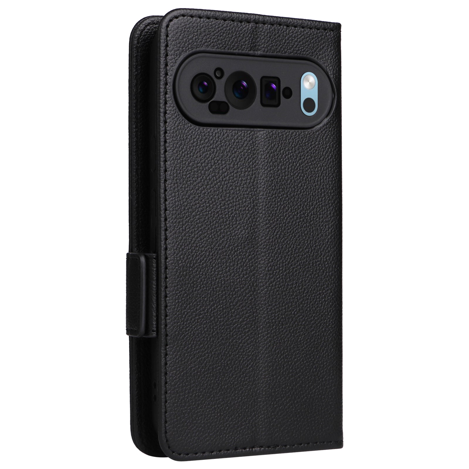 For Google Pixel 9 Case Wallet PU Leather + TPU Phone Cover Litchi Texture