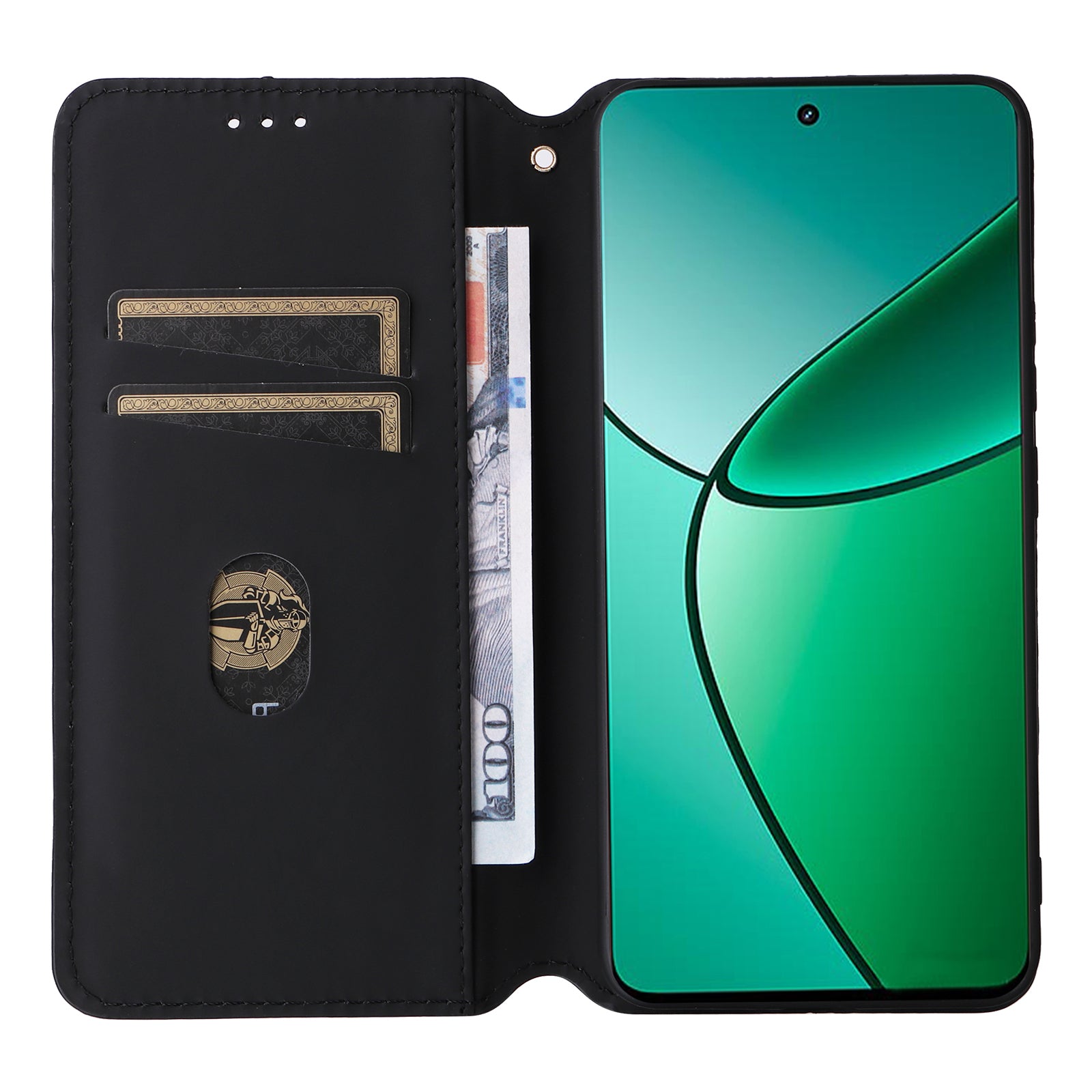 For Realme 12+ 5G / Narzo 70 Pro 5G Leather Case Magnetic Closing Rhombus Wallet Phone Cover