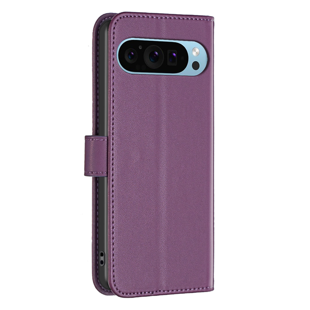 BINFEN COLOR BF17 For Google Pixel 9 Magnetic Phone Case Drop-proof Leather Card Slots Cover